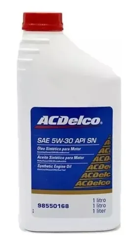 Kit Para Cambio De Aceite Chevrolet Aceite Acdelco 5w30.