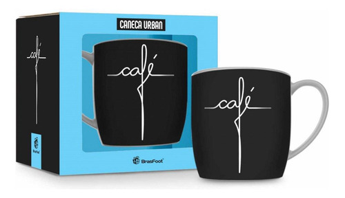 Caneca Porcelana Urban 360ml - Café