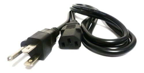 Imagen 1 de 1 de Cable De Corriente Para Pc Monitores Laptop 1,5m Nuevos!