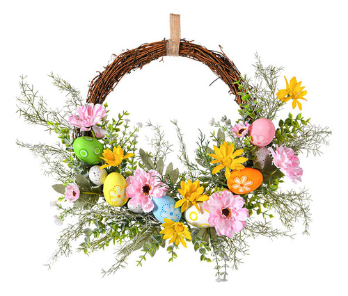 / Corona De Flores Artificiales De Primavera, Estilo C