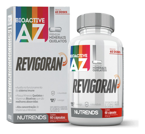 Revigoran A-z Bioactive Premium Nutrends 60 Cápsulas