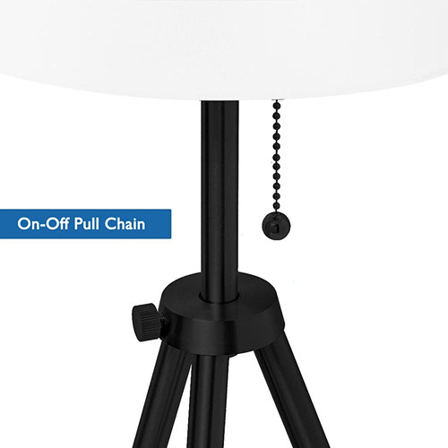 Lámpara De Mesa Con Trípode O'bright, Ajustable En Altura