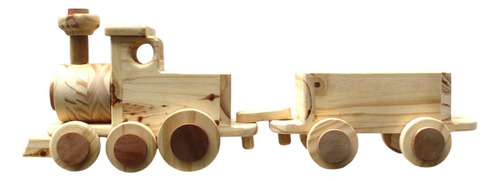 Tren De Arrastre De Madera Juguete / Organizador Grande