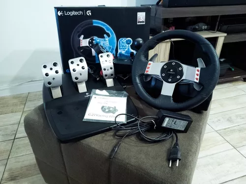 Volante Logitech G27 Completo (com Caixa) + Adaptador P/ Ps4