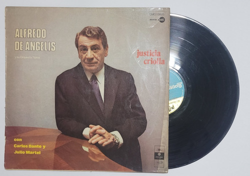 Alfredo De Angelis Justicia Criolla Dante Martel Lp Tango