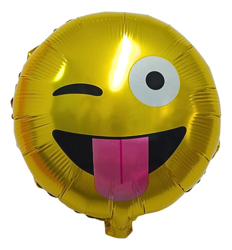 Globos Emoticón Metálico 35 Cm