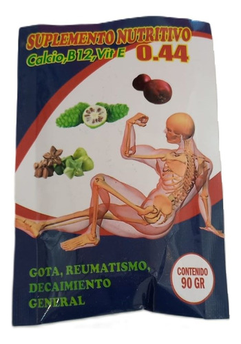 Suplemento Nutritivo 0.44 Calcio + B12 + Vitamina Pack X12