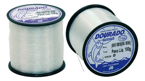 Linha Pesca Dourado 0,50 Mm 100 Gramas 415 Metros 26,5 Lb