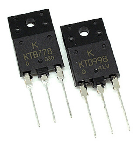  Transistor Pnp 120v 10a + Complemento  Ktb 778-o+ktd998-o