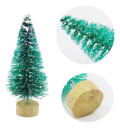 Bh Para 34 Piezas De Miniárbol De Navidad, Nieve, Pino
