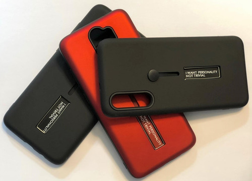 Protector Con Soporte Y Agarre + Vidrio Xiaomi Note 10 Case