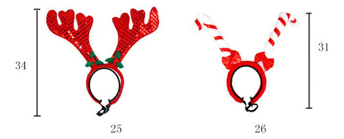 ¡ Accesorio Para Disfraz De Cabeza De Navidad Con Diadema