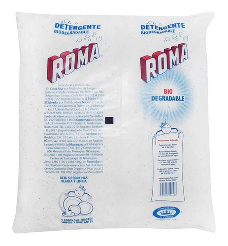 Detergente En Polvo Multiusos Roma® Biodegradable, 5 Kg