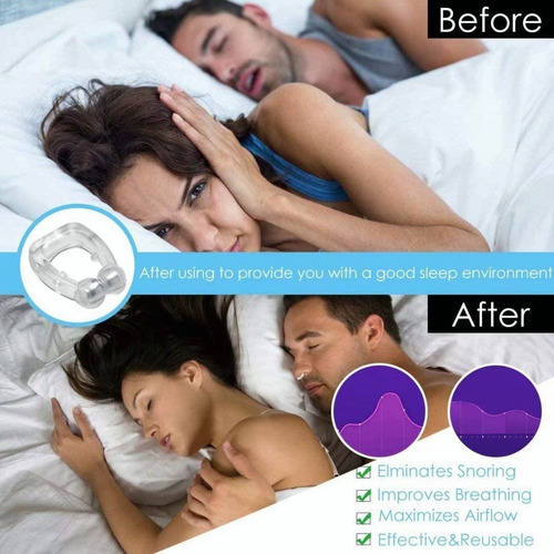 Kit3 Silent Sleep Silent Snore - Tapón Nasal Antirruido