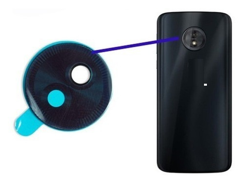 Vidrio Glass Camara Para Motorola Moto G6 Play + Adhesivo 