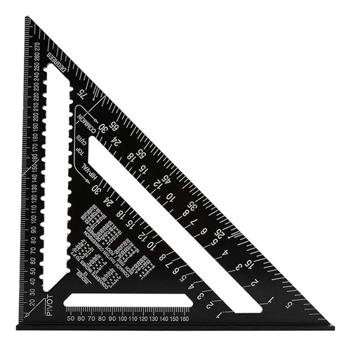 Escuadras 12 Pulgadas 30cm Forma De Ángulo Triangular Regla