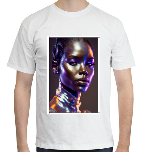 Playera Holograma I.a. Unisex Moda Casual