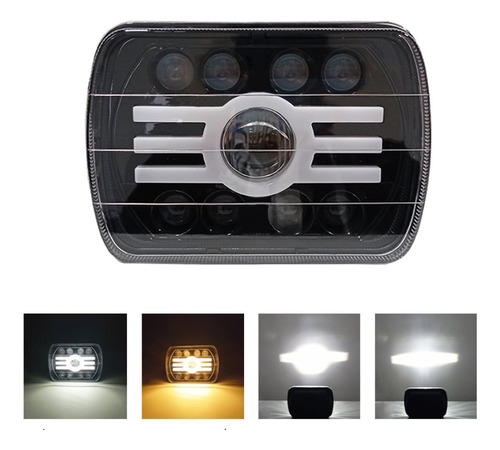 Faro Led Neblinero Rectangular 7'' 34w 15 Led Auto Moto Jeep