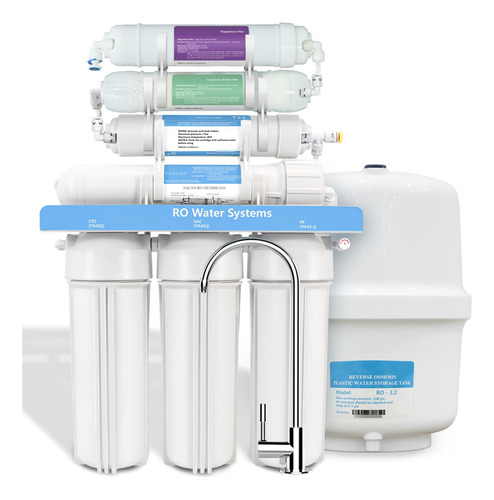 Purificador De Agua Ro Enche 10 Etapas 100 Gpd Alcalino