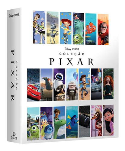 Box - Coleção Pixar 2018 20 Dvds - Walt Disney