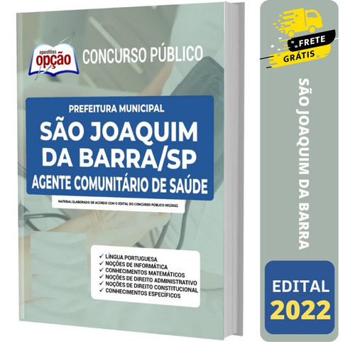 Apostila São Joaquim Da Barra Sp Agente Comunitário De Saúde