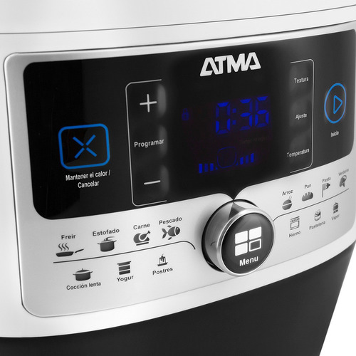 Olla Eléctrica A Presión Multifunción Atma Opat22p 14 Prog Blanco