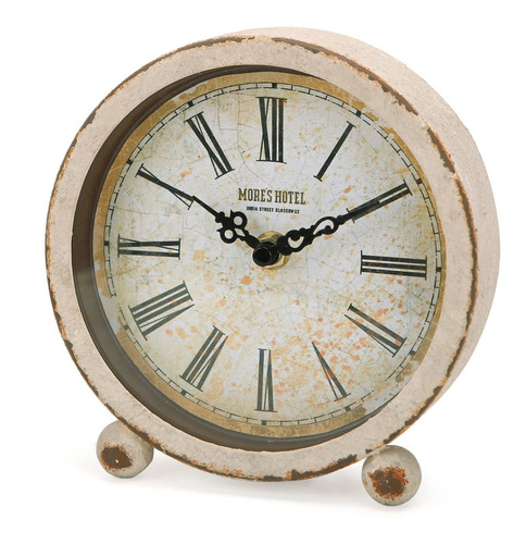 Nikky Home Reloj De Mesa Vintage, Reloj De Mesa De Metal Bla