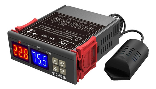 Imagen 1 de 4 de Termostato Digital Humedad Stc-3028 Control Frio Calor 220v