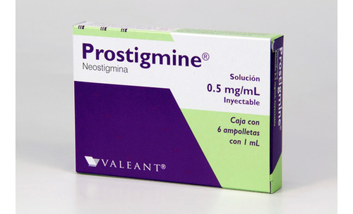 Prostigmine Solución Inyectable 0,5 Mg/ml, 6 Ampolletas 1 Ml
