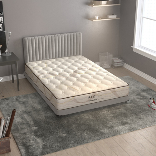 Colchón King Size Rio Serenity Foam Zero Movimiento Color Blanco