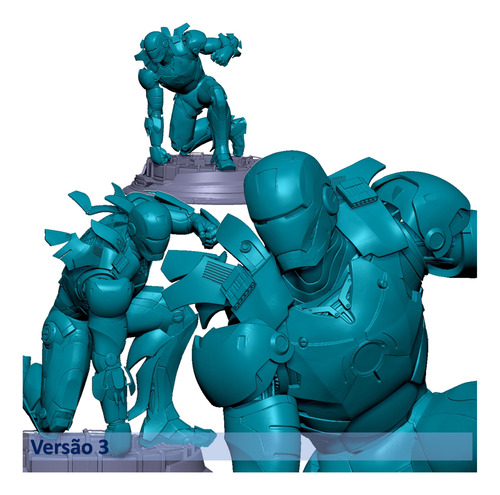 Homem De Ferro 3d Stl - Pacote 5 Versões (robert Downney Jr)