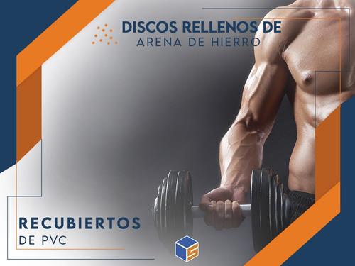 Kit Mancuernas Y Barra 20 Kg Con Tope A Rosca Discos Pvc