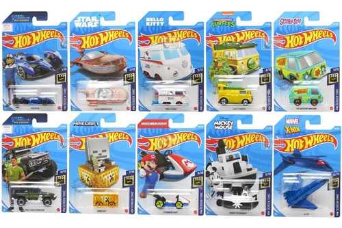 Hotwheels X 5 Unidades Surtidas En Empaque Individual 