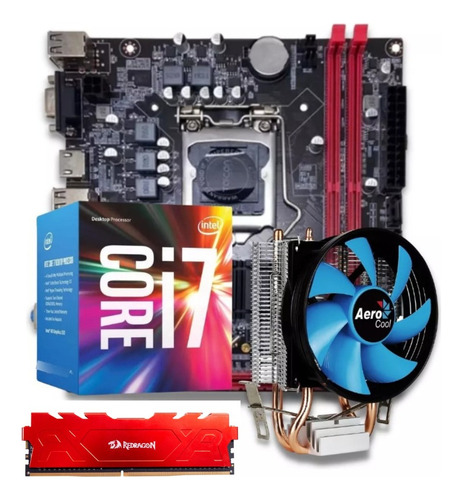 Kit Placa H110, Core I7 7700 7ª Geração, 16gb Ddr4 Promoção