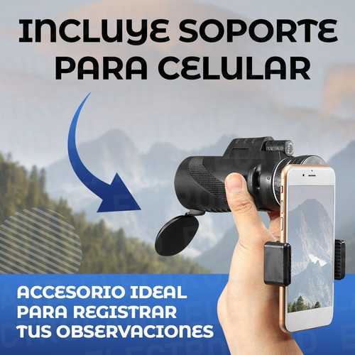 Telescopio Lente Monocular Con Trípode Para Celular