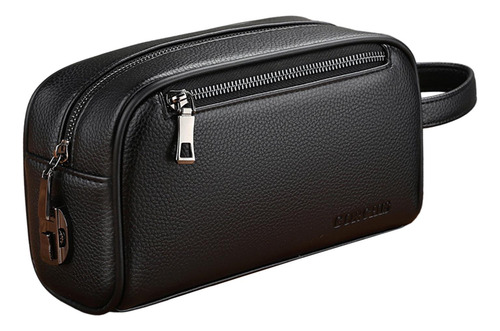 Bolso De Mano Para Hombre De Gran Negro Con Cerradura