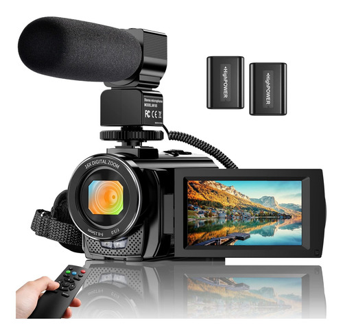 Videocamara Digital Vlogging Camara Grabadora Fhd 1080p 3.0