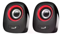 Comprar Parlantes Multimedia Genius Sp-q160 Usb 2.0 6w 3.5mm Color Rojo