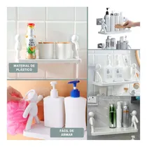 Comprar Pack4 Repisa Humanoide De Plastico Blanco Y+regalo Agendita