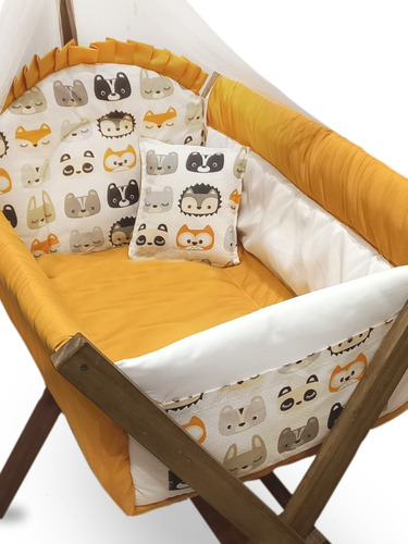Imagen 2 de 10 de Catre Cuna Incluye Tul, Sábana Y Almohadón Decorativo!!!!
