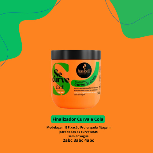 Gelatina Finalizadora Curva E Cola Se Curve Haskell 500g