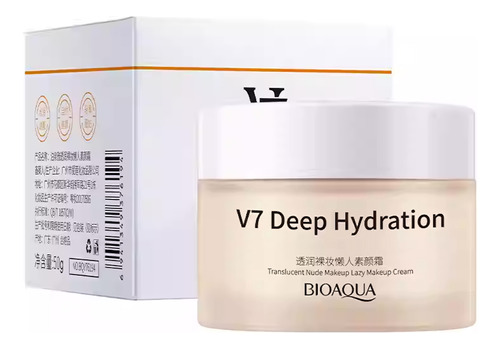 Crema Maquillaje V7 Color Nude Bioaqua Hidratante 50g