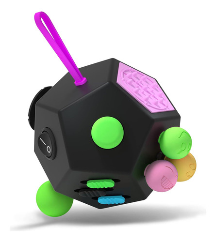 Dodecagon Fidget Que Alivia El Estrés Y La Ansiedad, Cubo