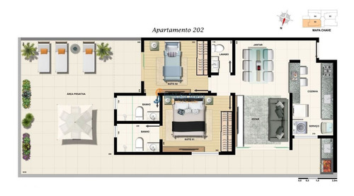 Imagem 4 de 7 de Lançamento De Alto Padrão Para Investidores E Moradores Próximo Ao Colégio Magnum Do Bairro Silveira. Apartamentos Dois Quartos (ambos Suíte), Lavabo E Duas Vagas De Garagem. - 6124