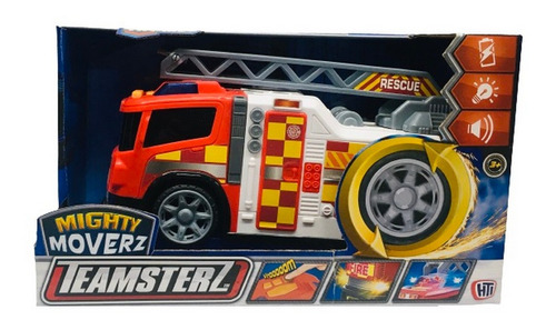 Camion De Bomberos Mighty Moverz Luz Y Sonido Ar1 14106