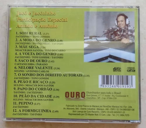 CD Jacó e Jacozinho - Músicas Raízes