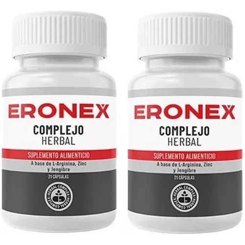 2 Pack Eronex Complejo Herbal Salud 20caps Sfn 2 Pack Sabor Sin sabor