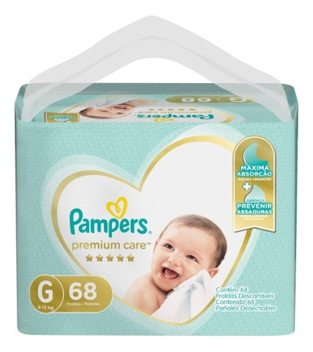 Pampers Premium Care Pañales Varios Talles 