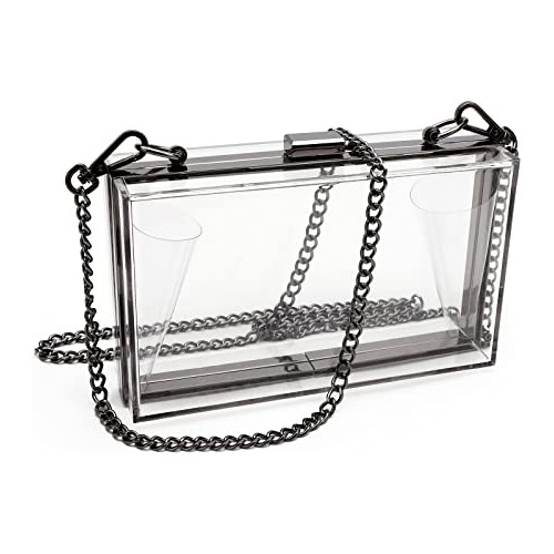 Mujer Cute Clear Purse Acrylic Box Bolso De Acrílico, 3nkpt