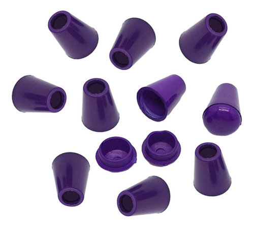 10x Clips De Palanca Para Topes De Campana, Púrpura